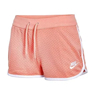 Nike szorty damskie Shorts-bv4850 różowy Pink Quartz/White/White S - Spodenki damskie - miniaturka - grafika 1