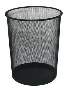 FENIKS Q-CONNECT Q-CONNECT metalowy z siatki czarny 19l KO.245.260/4 - Kosze na śmieci - miniaturka - grafika 1