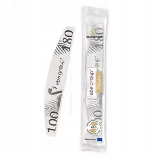 Aba Group Pilnik do Paznokci Półksiężyc 100/180 Slim Sterylny - Akcesoria do paznokci - miniaturka - grafika 1