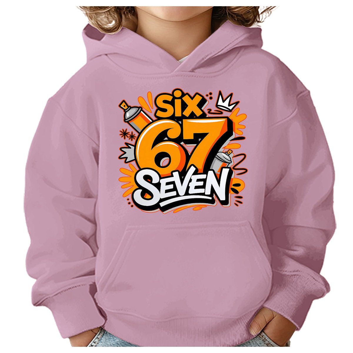 BLUZA DZIECIĘCA Z KAPTUREM 67 SIX SEVEN VIRAL 134-140 DLA DZIECKA PREZENT