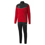 Spodnie sportowe męskie - Dres męski Puma INDIVIDUALRISE czerwony 65753401 - miniaturka - grafika 1
