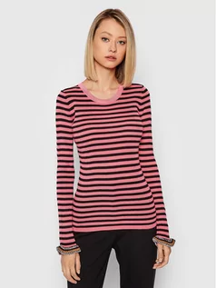 Swetry damskie - Pinko Sweter Alburno 1G16GA Y77F Różowy Slim Fit - grafika 1