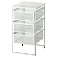 Regały biurowe - Ikea Lennart Komoda, Biały, na kółkach, kontener - miniaturka - grafika 1