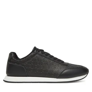 Sneakersy Calvin Klein Low Prof Runn Laceup Mono HM0HM01896 Czarny - Sneakersy męskie - miniaturka - grafika 1