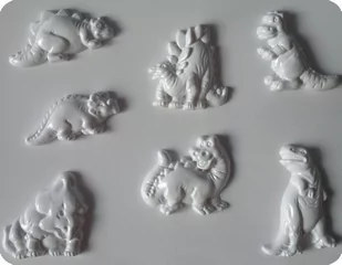 Odlewy gipsowe formy, dinozaury dino - Akcesoria rzeźbiarskie - miniaturka - grafika 1
