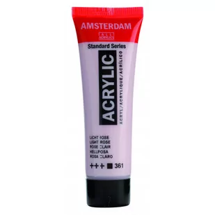 Talens Amsterdam, farba akrylowa, 20 ml, Róż jasny - Przybory szkolne - miniaturka - grafika 1