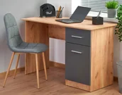 Biurka - Elior Nowoczesne biurko komputerowe - dąb wotan S8-A55 - miniaturka - grafika 1