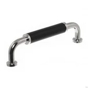 Zawiasy, okucia i inne akcesoria - Uchwyt meblowy podłużny 4820 96 Nikiel polerowany z czarnym - miniaturka - grafika 1