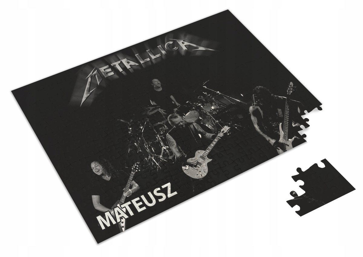 Puzzle METALLICA Metalica Zespół Hard Rock A3 252 el z Nadrukiem + IMIĘ 29