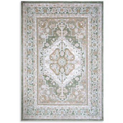 Dywan EUROFIRANY Elora4 120 x 170 cm Beżowo-zielony