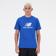 Koszulki męskie - Koszulka męska New Balance MT41502BUL  niebieska - miniaturka - grafika 1