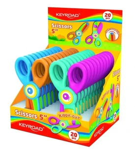Nożyczki szkolne Kiddy-cut plastikowe (20szt) - Keyroad - Nożyczki dla dzieci - miniaturka - grafika 1