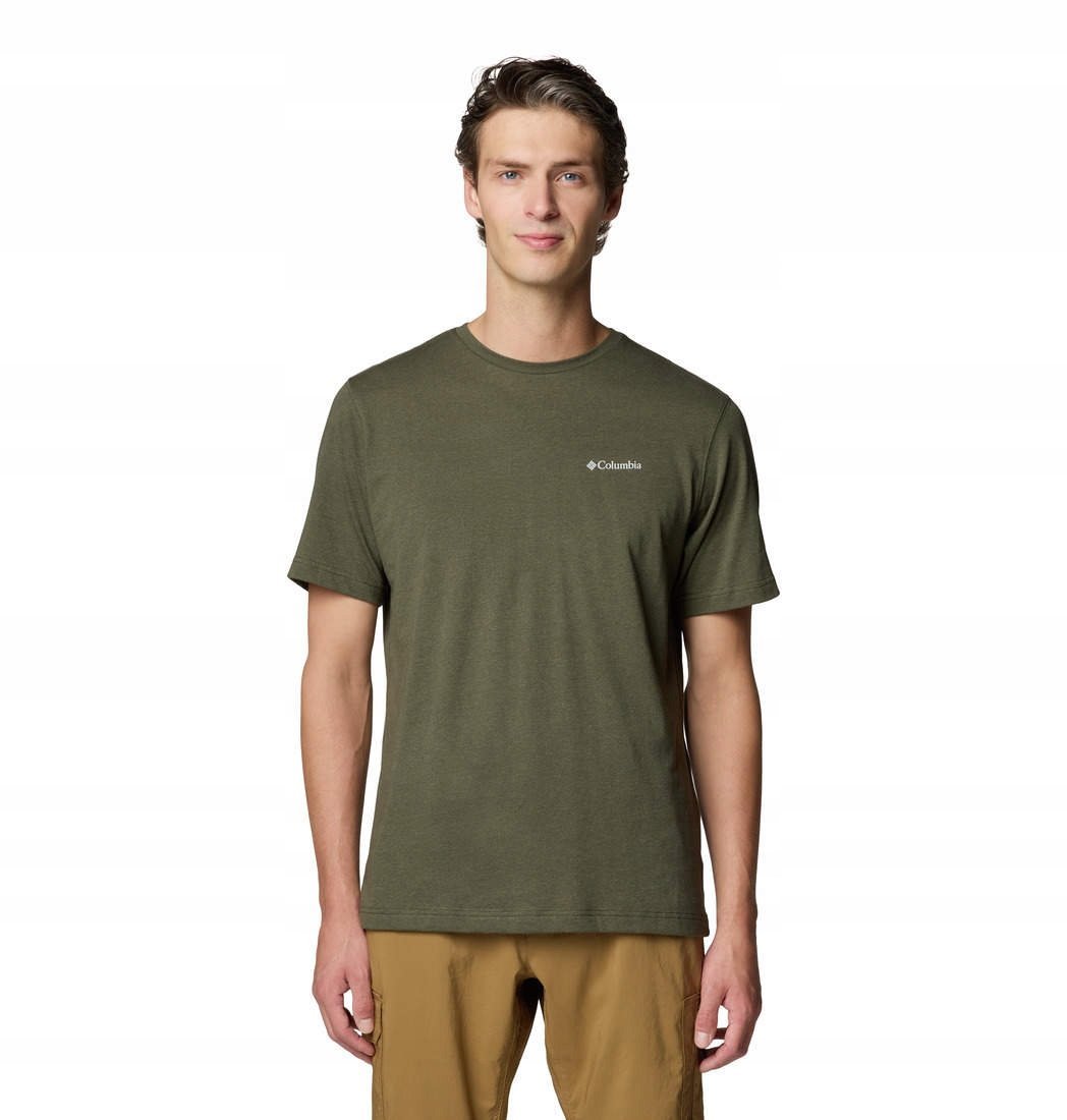 Męska koszulka Columbia Thistletown Hills Short Sleeve Greenscape Heath XXL