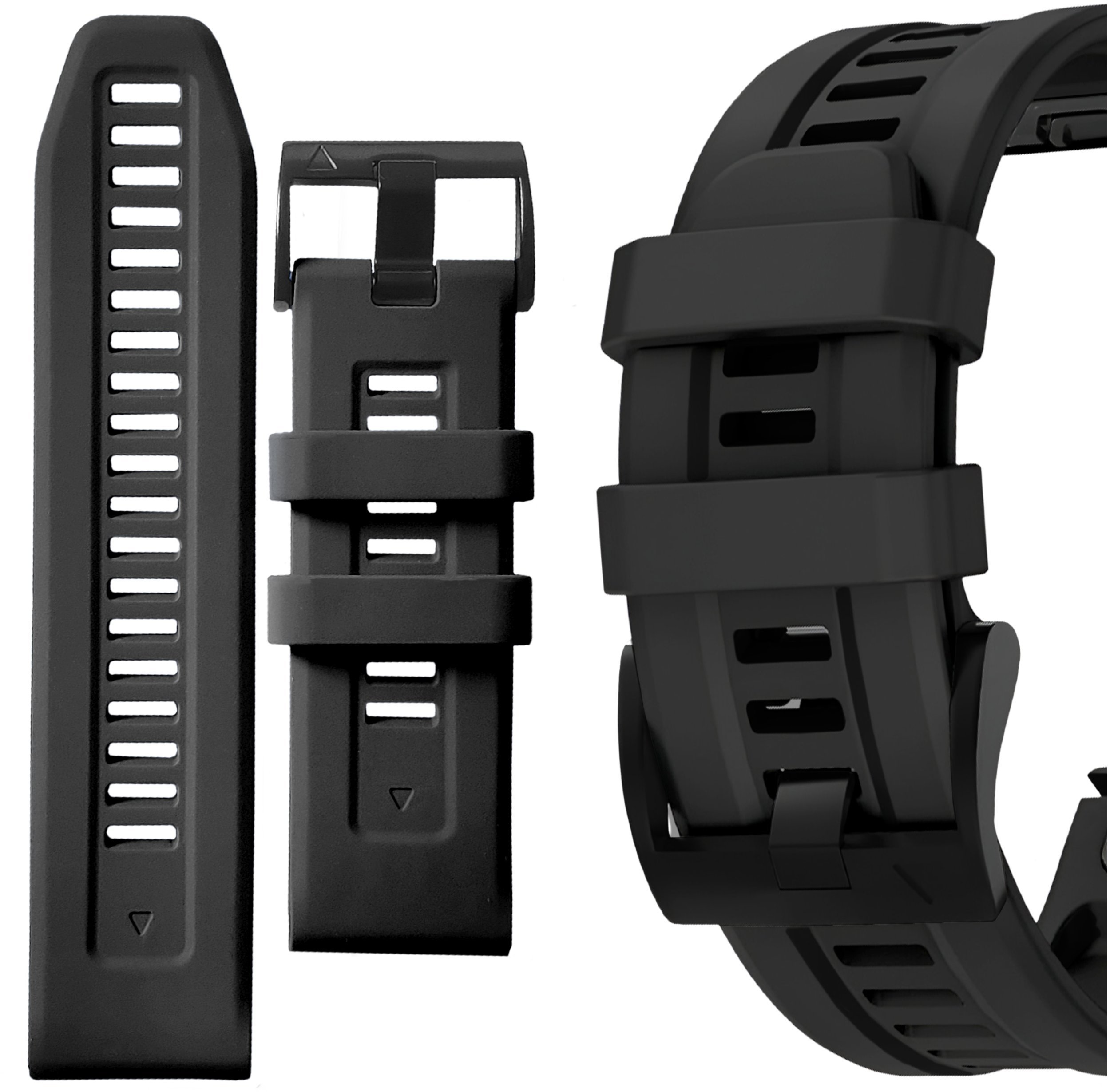 ChronSmarta Pasek ChronSmarta do Garmin Fenix 5X 6X 7X Pro Solar Epix Pro QuickFit Czarny
