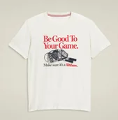 Koszulki sportowe męskie - Koszulka męska Wilson M Easy Street Tee Sandrift M - miniaturka - grafika 1