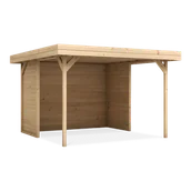 Garaże i wiaty - Wiata ogrodowa z zabudową IRGA 350x350cm - Megiw - miniaturka - grafika 1