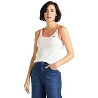 Koszulki i topy damskie - Lee Damski tank top typu slim, Biały (Cloud Dancer Ha), L - miniaturka - grafika 1