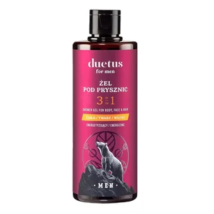 Duetus For Men energetyzujący żel pod prysznic 3w1 300ml - Żele pod prysznic dla mężczyzn - miniaturka - grafika 1