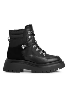 Pepe Jeans Botki PLS50498 Czarny - Botki damskie - miniaturka - grafika 1