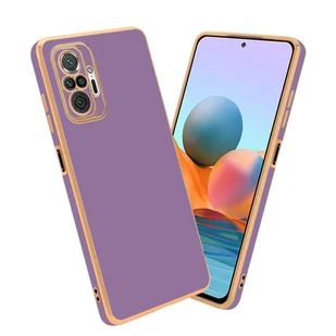 Pokrowiec Do Xiaomi RedMi NOTE 10 PRO Etui w Glossy Purpura - Złoto TPU Silikonowe Obudowa Case Cover Cadorabo - Etui i futerały do telefonów - miniaturka - grafika 1