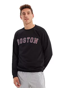 Trendyol Męska bluza z długim rękawem z nadrukiem Bicycle Collar Printed Sweatshirt, XL - Bluzy męskie - miniaturka - grafika 1