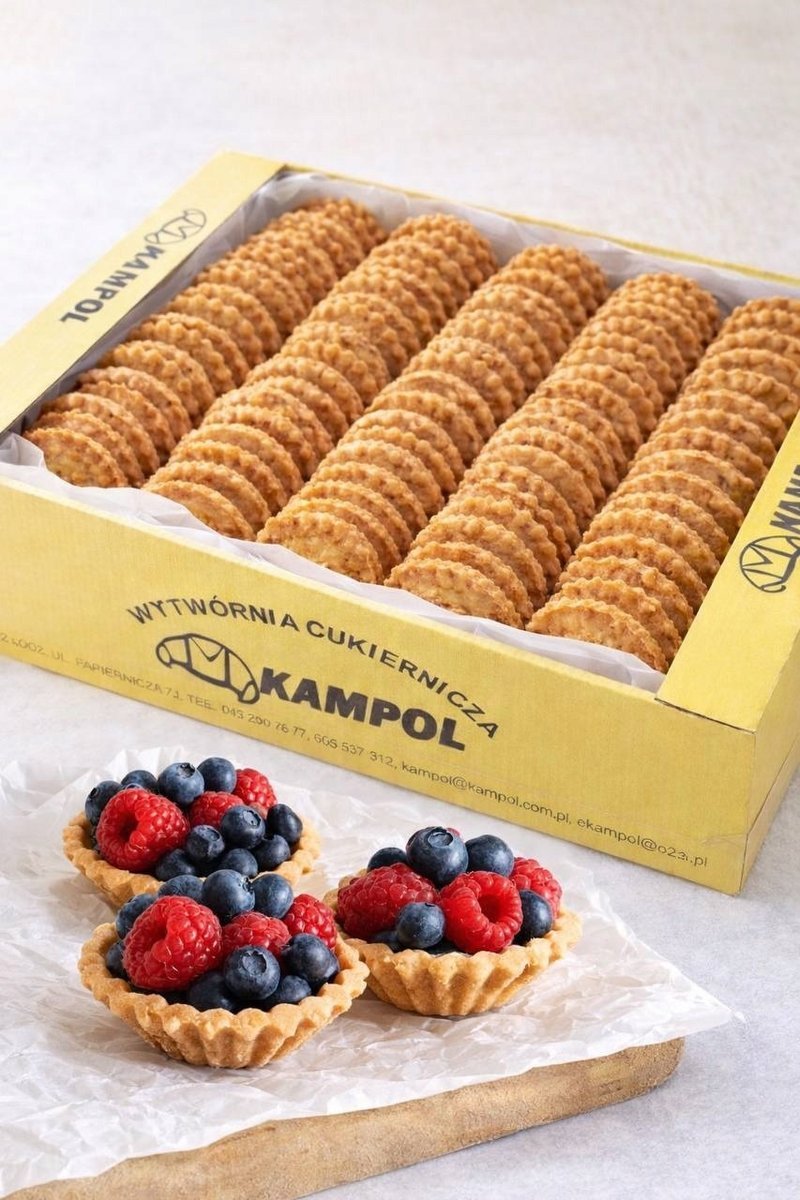 Mini tartaletki czekoladowe z kremem 1,55 kg