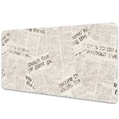 Podkładki na biurko - Mata ochronna na biurko Gazety w stylu vintage 100x50 cm - miniaturka - grafika 1