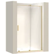 Ścianki i drzwi prysznicowe - Rea Drzwi prysznicowe Rea Montana 140 Złote szczotkowane - miniaturka - grafika 1