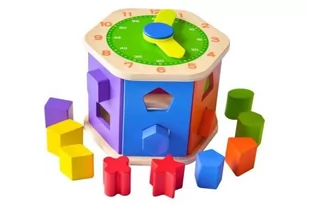 Sorter Zegar drewniany 676475 Artyk - Sortery dla dzieci - miniaturka - grafika 1