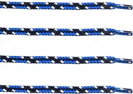 Akcesoria obuwnicze - CZARNE + NIEBIESKIE Sznurówki do Butów Outdoor Adidasów Sznurowadła 160 cm - miniaturka - grafika 1