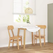 Krzesła - vidaXL Krzesła do jadalni 2 szt. lite drewno guma - miniaturka - grafika 1