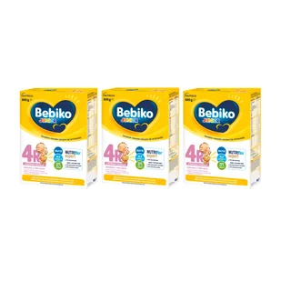 Zestaw Bebiko Junior 4R Nutriflor Expert, odżywcza formuła na bazie mleka z kleikiem ryżowym, powyżej 2 roku, 3 x 600 g - Mleko modyfikowane - miniaturka - grafika 1