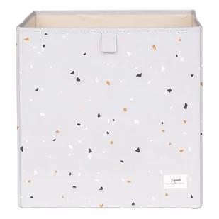 3 Sprouts Pudełko na Zabawki Recycled Terrazzo Light Gray - Łamigłówki - miniaturka - grafika 1