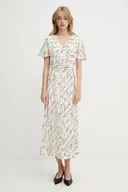 Sukienki - Karl Lagerfeld sukienka kolor beżowy maxi rozkloszowana A3W13029 - miniaturka - grafika 1