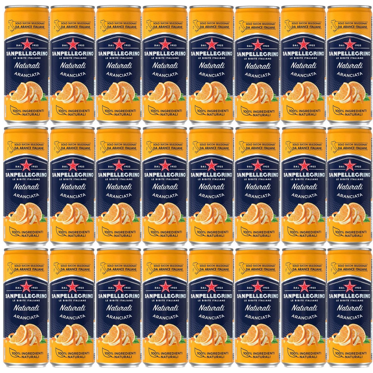 24x Napój gazowany SAN PELLEGRINO Aranciata 330 ml
