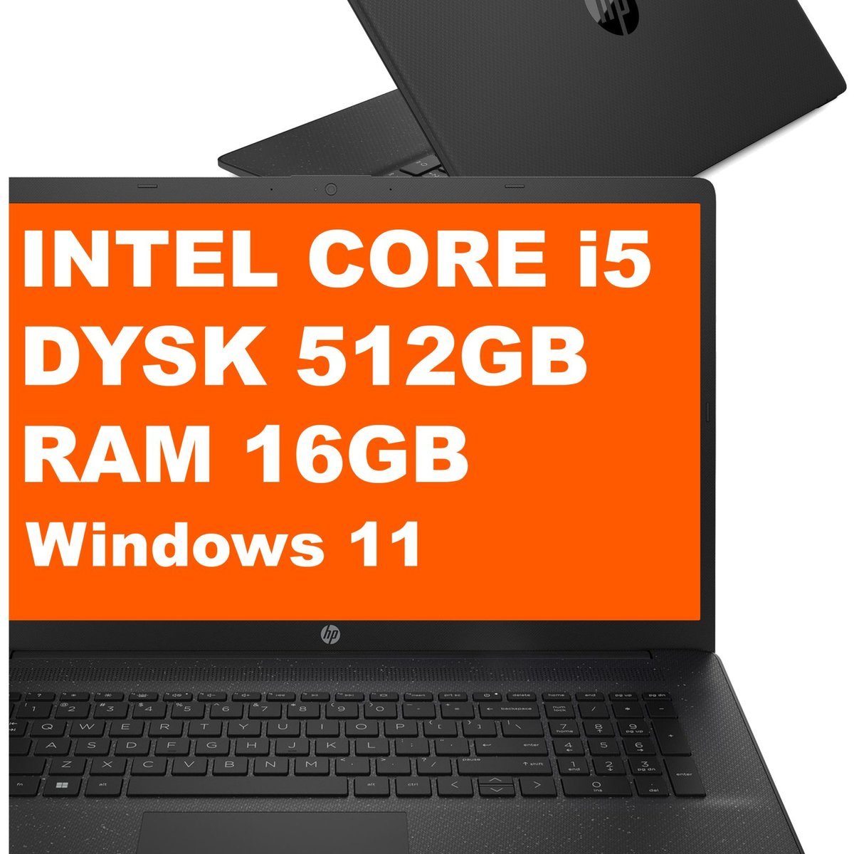 HP 17T-CN300 / D42NXU8 / Intel Core i5 / 16GB / 512GB / Intel Graphics / HD+ / Win 11 / Czarny D42NXU8_16GB_500SSD_W11