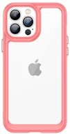 Etui i futerały do telefonów - Hurtel Outer Space Case etui do iPhone 12 Pro Max sztywny pokrowiec z żelową ramką czerwony - miniaturka - grafika 1