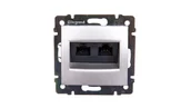 Gniazdka elektryczne - Legrand Valena gniazdo 2xrj 45 kat.5e utp 770231 - miniaturka - grafika 1