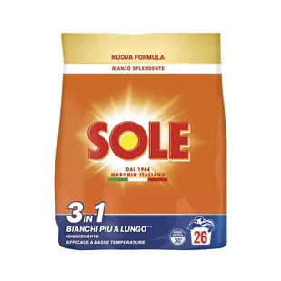 SOLE Bianco Splendente - Proszek do Prania Białego 1,3 kg - Środki do prania - miniaturka - grafika 1