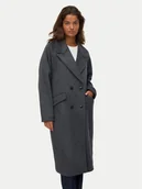 Płaszcze damskie - Vero Moda Płaszcz wełniany Harper 10320446 Szary Regular Fit - miniaturka - grafika 1