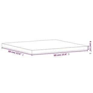 Blat stołu, 60x60x4 cm, kwadratowy, lite drewno bukowe Lumarko! - Meble modułowe i akcesoria - miniaturka - grafika 8