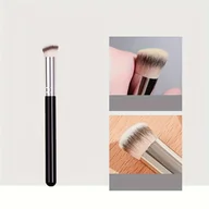 Pędzle do makijażu - TEMU Pędzel do twarzy zapewniający nieskazitelne krycie - Gładki, bezalkoholowy pędzel nylonowy do perfekcyjnego blendowania i konturowania - miniaturka - grafika 1
