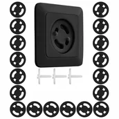 Akcesoria fotograficzne - CZARNE ZABEZPIECZENIA DO GNIAZDEK KONTAKTÓW - 18x - miniaturka - grafika 1