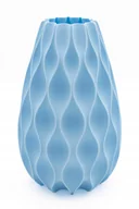 Wazony i flakony - Skandynawski eko wazon na suche kwiaty LEGO, błękitny pastel mat, 20cm - miniaturka - grafika 1