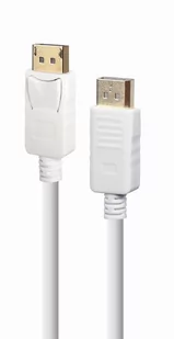 Gembird Kabel Dislpayport M/M V1.2 4K, 1.8M, Biały - Kable - miniaturka - grafika 1