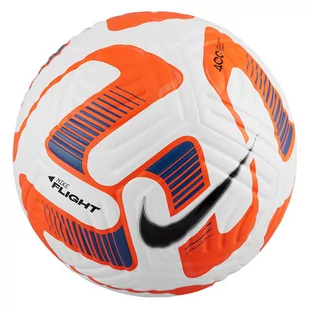 Piłka nożna Nike Flight Soccer biało-pomarańczowa DN3595 100 - Piłka nożna - miniaturka - grafika 1