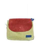 Torebki damskie - Torebka listonoszka damska skóra zamszowa zamsz dwustronna OLIVKA - miniaturka - grafika 1