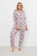 Piżamy damskie - Toliana piżama damska długi rękaw, długie spodnie - Italian Fashion - miniaturka - grafika 1