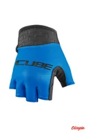 Rękawiczki rowerowe - Rękawiczki Cube Performance Junior short finger blue - miniaturka - grafika 1