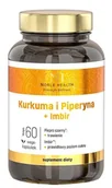 Układ pokarmowy - NOBLE HEALTH Kurkuma i Piperyna z Imbirem wspomaga trawienie, 60 kaps. - miniaturka - grafika 1